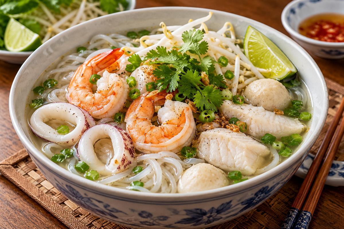 Vietnamese Seafood Noodle Soup Vietnamese Seafood Noodle Soup