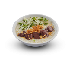 Pork Blood Jelly Congee (Cháo Huyết)