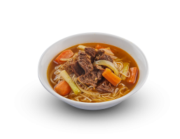 Stew Beef with Rice Noodle in Soup (Hủ Tíu Bò Kho)